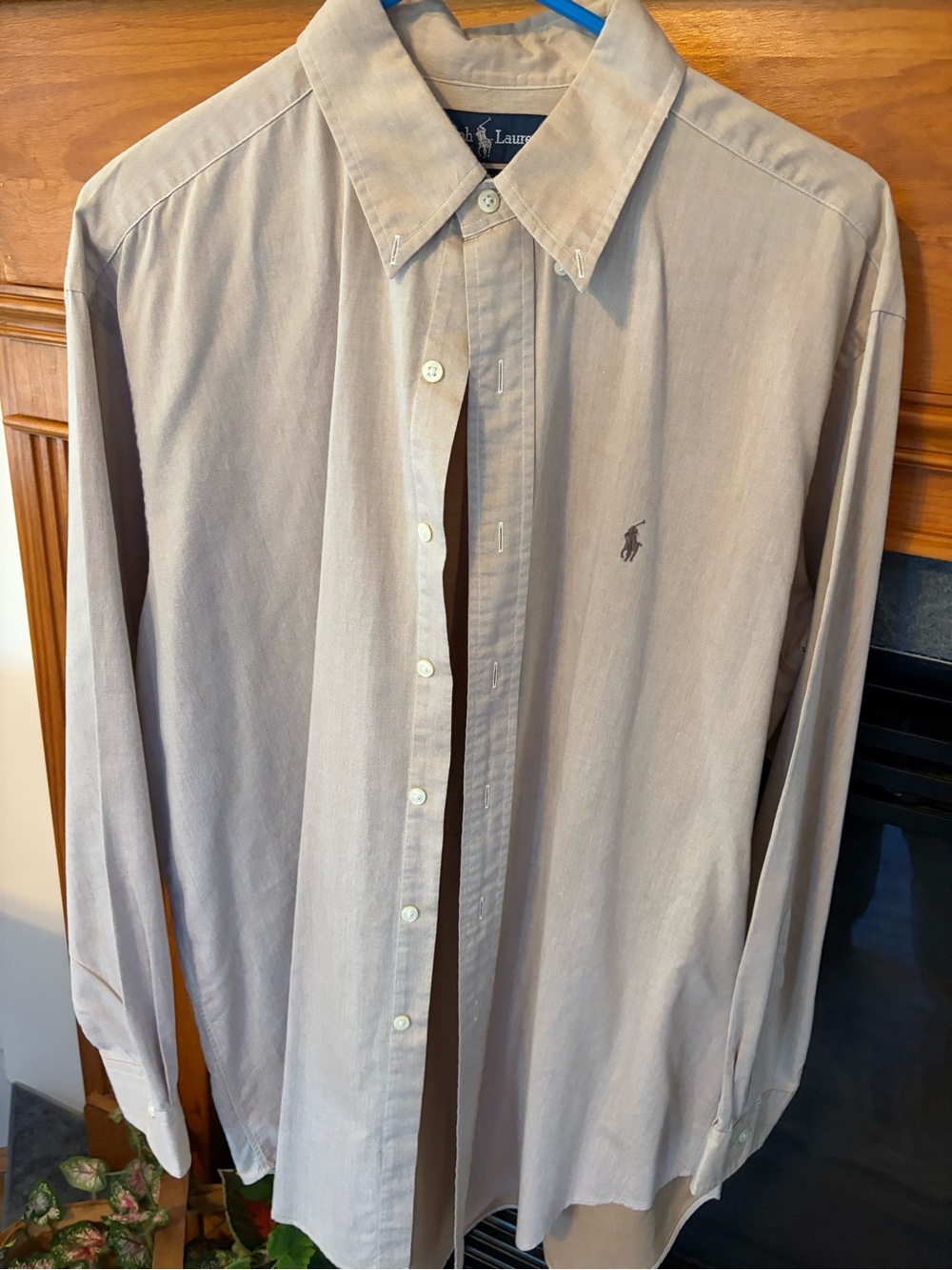 Ralph Lauren Light Gray Button-Down Dress Shirt